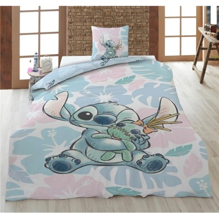 LILO & STITCH - Stitch & Scrump - Parure de lit 140x200cm + 65x65cm 