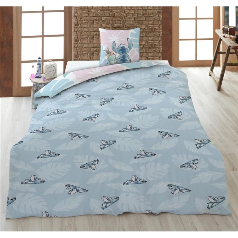 LILO & STITCH - Stitch & Scrump - Parure de lit 140x200cm + 65x65cm 