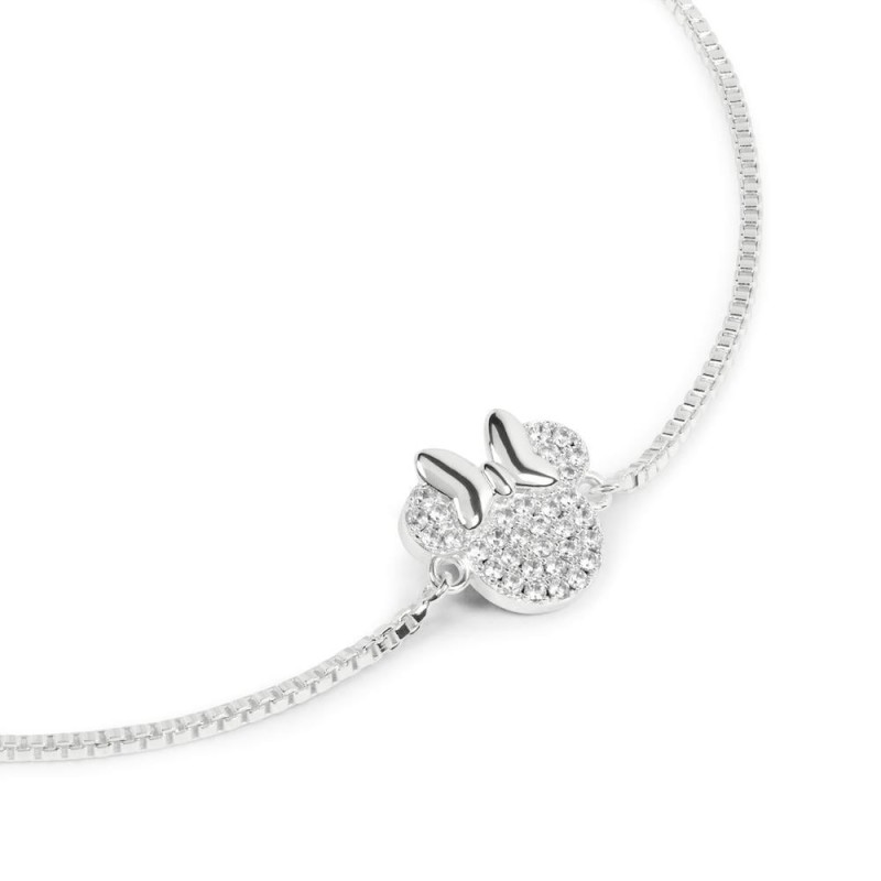 MINNIE - Bracelet Ajustable + Pendentif serti de pierres 