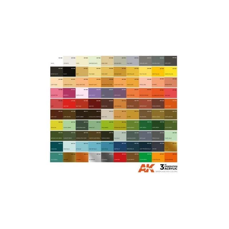 BRIEFCASE 100 COLORS ACYLICS 3 GEN
