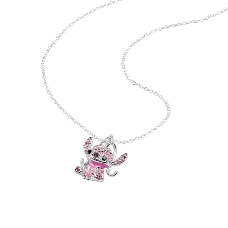 ANGEL - Collier avec Pendentif Serti de Pierres 16mm 