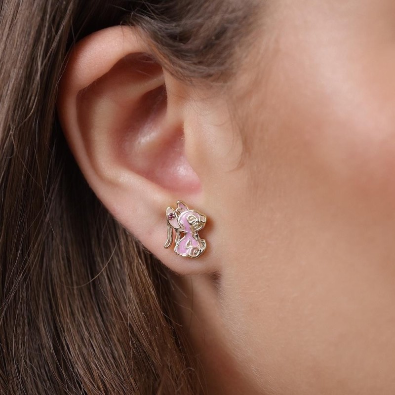 STITCH & ANGEL - 1 Paire de Clous d'Oreilles 
