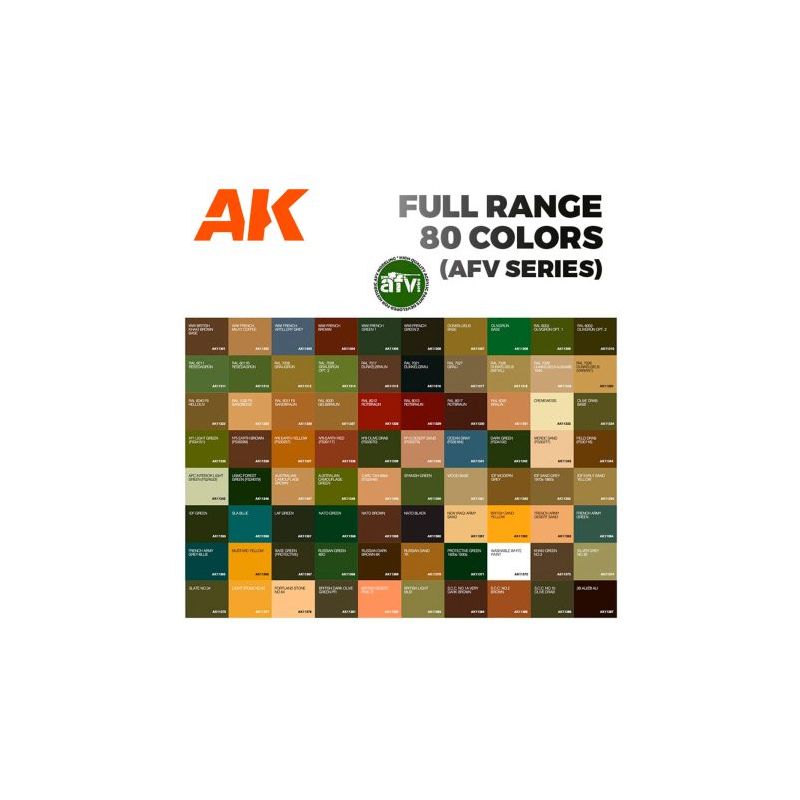 BRIEFCASE 80 COLORS ACYLICS 3 GEN - AFV SERIES