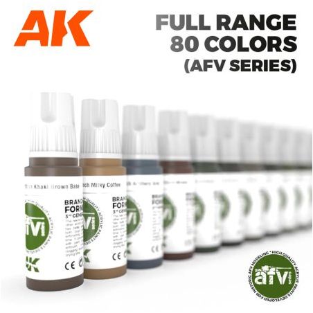 BRIEFCASE 80 COLORS ACYLICS 3 GEN - AFV SERIES