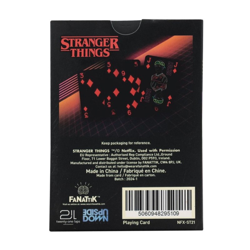STRANGER THINGS - Playing Cards (52 cards + 2 jokers) 