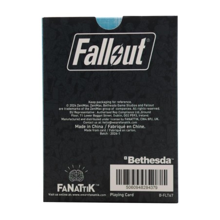 FALLOUT - Jeu de cartes à jouer (52 cartes + 2 jokers) 