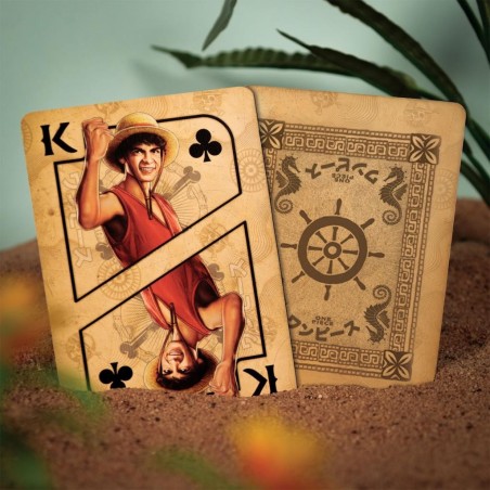 ONE PIECE NETFLIX - Jeu de cartes à jouer (52 cartes + 2 jokers) 