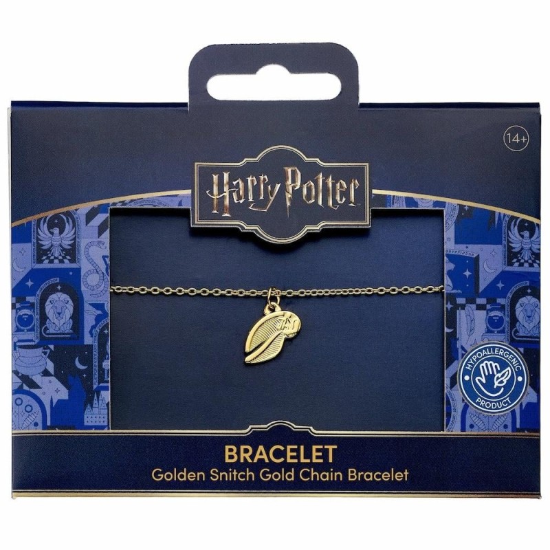 HARRY POTTER - Vif d'Or - Bracelet en Acier Inoxydable Doré 