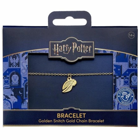 HARRY POTTER - Vif d'Or - Bracelet en Acier Inoxydable Doré 