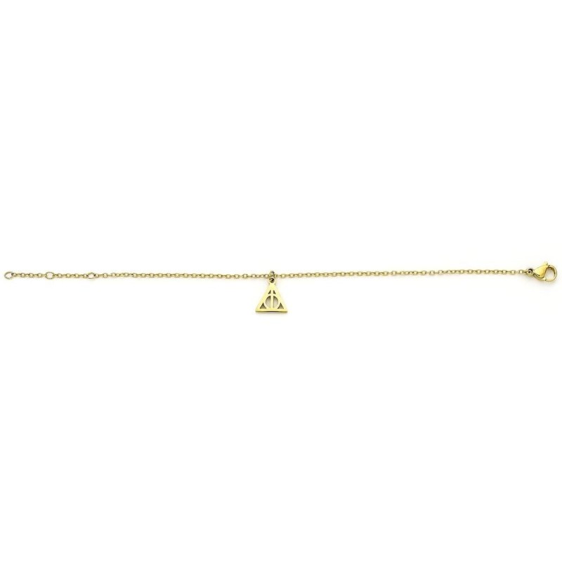 HARRY POTTER - Reliques de la Mort - Bracelet en Acier Inoxydable Doré 