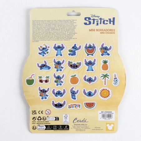 STITCH - Summer - Pack de 25 Gommes 