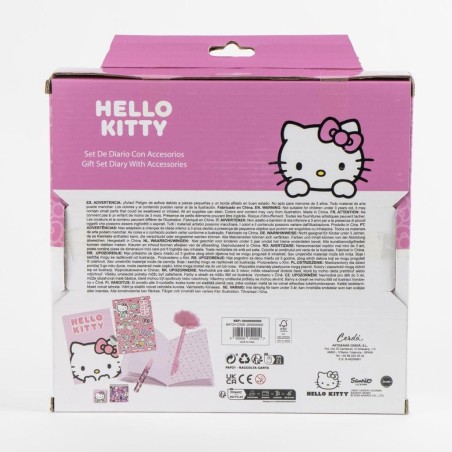 HELLO KITTY - Set de Papeterie - Journal + accessoires 6pc. 