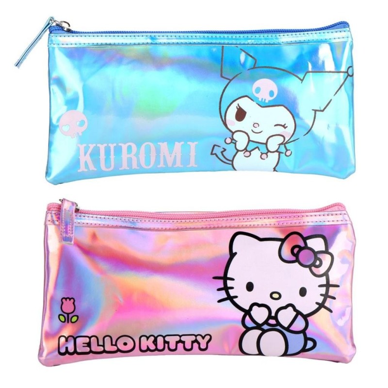 HELLO KITTY & KUROMI - Display de 12 Trousses Nacrées 
