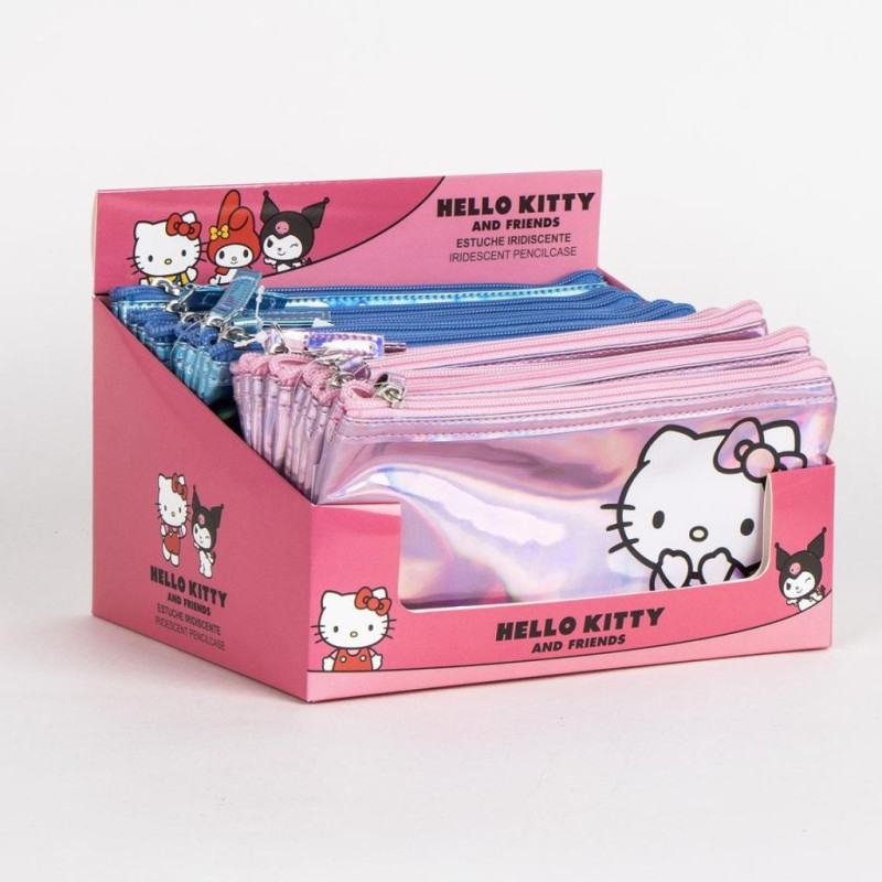 HELLO KITTY & KUROMI - Display de 12 Trousses Nacrées 