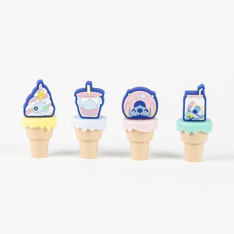 STITCH - Pack de 4 mini Surligneurs "food" 