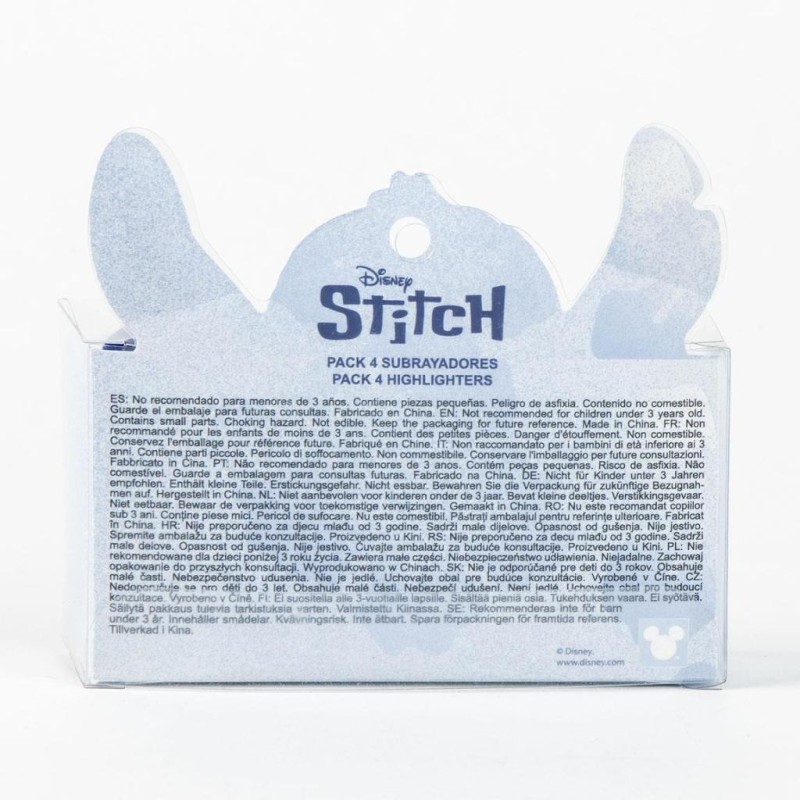 STITCH - Pack of 4 mini Highlighters "food" 