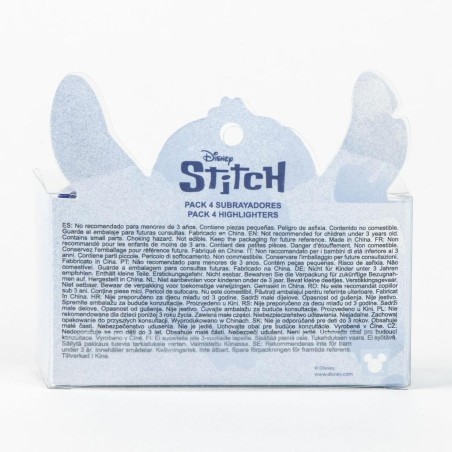 STITCH - Pack de 4 mini Surligneurs "food" 