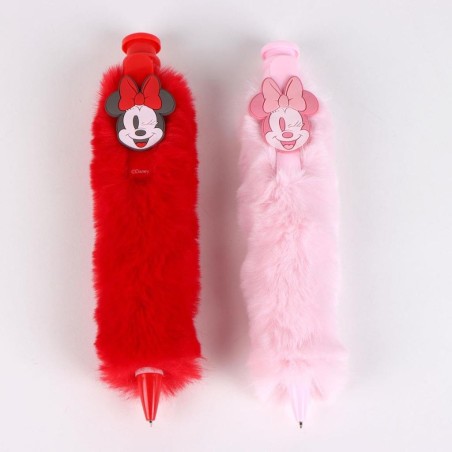 MINNIE - Display of 12 Giant Fluffy Pen 