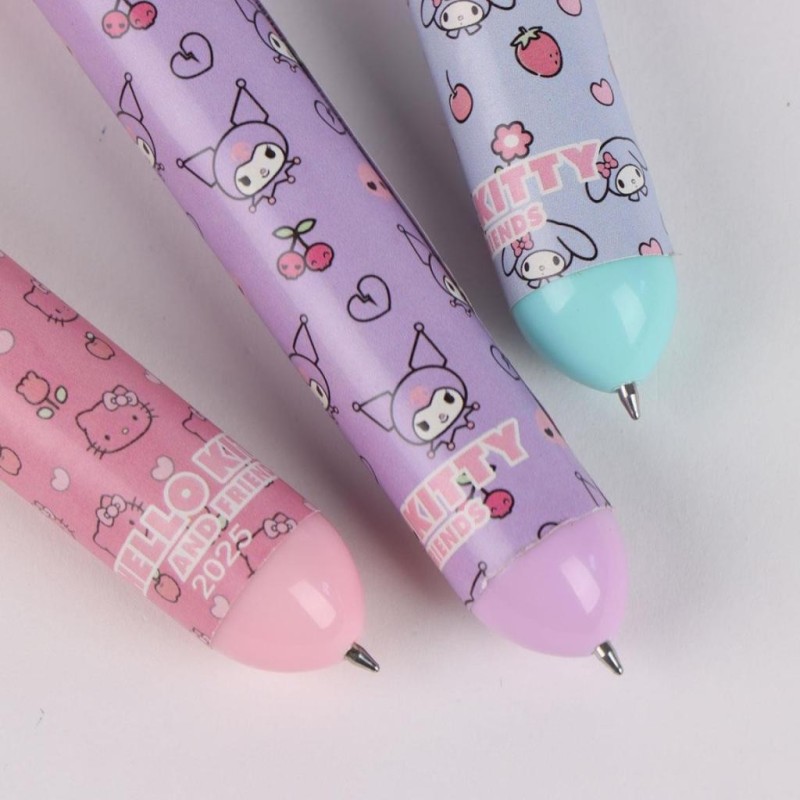 HELLO KITTY & Friends - Display de 16 Stylos à Bille 10 couleurs 