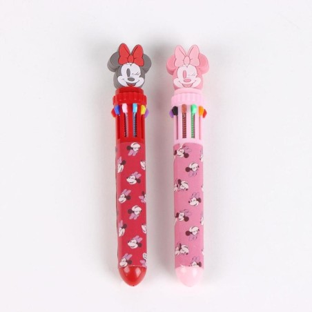 MINNIE - Display de 16 Stylos à Bille 10 couleurs 