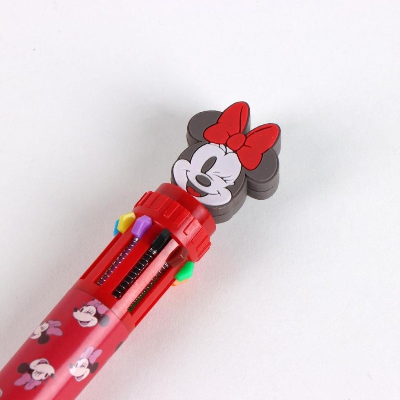 MINNIE - Display de 16 Stylos à Bille 10 couleurs 