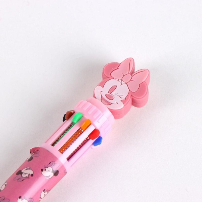 MINNIE - Display de 16 Stylos à Bille 10 couleurs 