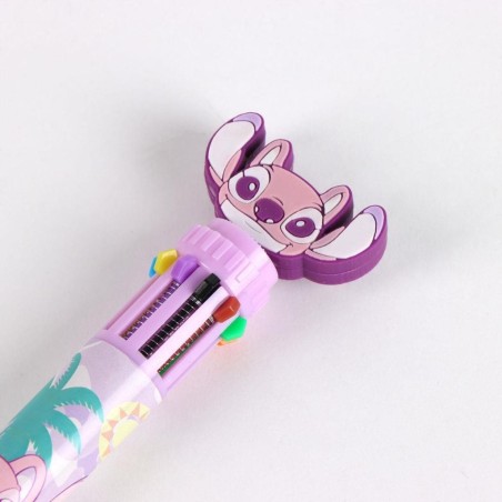 STITCH & ANGEL - Display de 16 Stylos à Bille 10 couleurs 