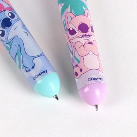 STITCH & ANGEL - Display de 16 Stylos à Bille 10 couleurs 