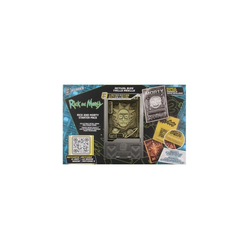 RICK & MORTY - Starter Pack de 3 Digiplates + Support interchangeable 