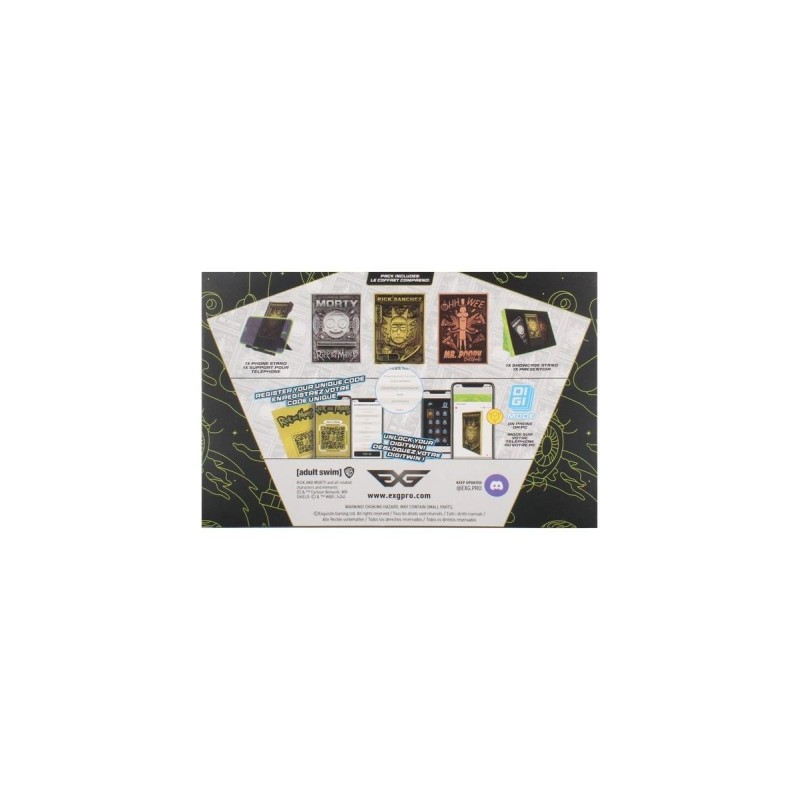 RICK & MORTY - Starter Pack de 3 Digiplates + Support interchangeable 
