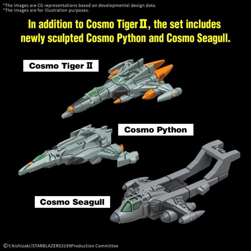 YAMATO - 1/1000 EFCF Hyuga Class Battlecarrier DCV-01 Hyuga -Model Kit 