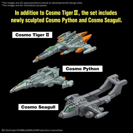 YAMATO - 1/1000 EFCF Hyuga Class Battlecarrier DCV-01 Hyuga -Model Kit 