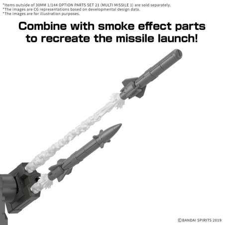 30MM - 1/144 Option Parts set 21 (Multi missile 1) - Model Kit 