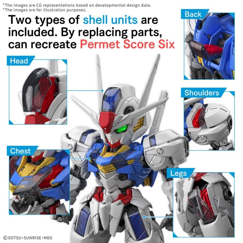 GUNDAM - MGSD Gundam Aerial - Model Kit 