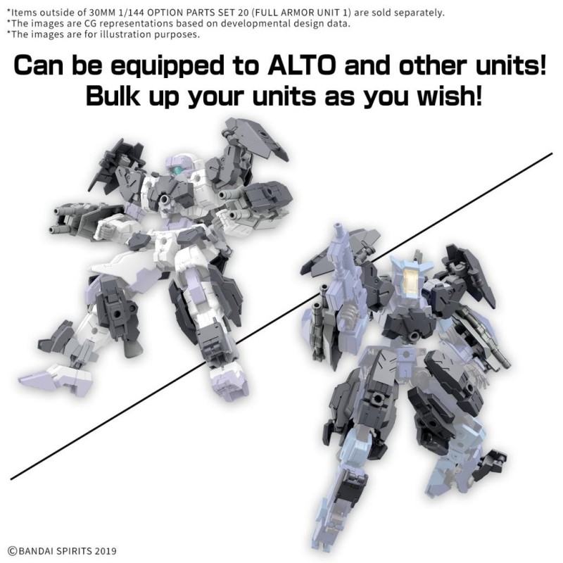 30MM - 1/144 Option Parts Set 20 (Full armor unit 1) - Model Kit 