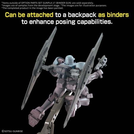 GUNDAM - Option Parts Set Gunpla 17 (Binder Gun) - Model Kit 