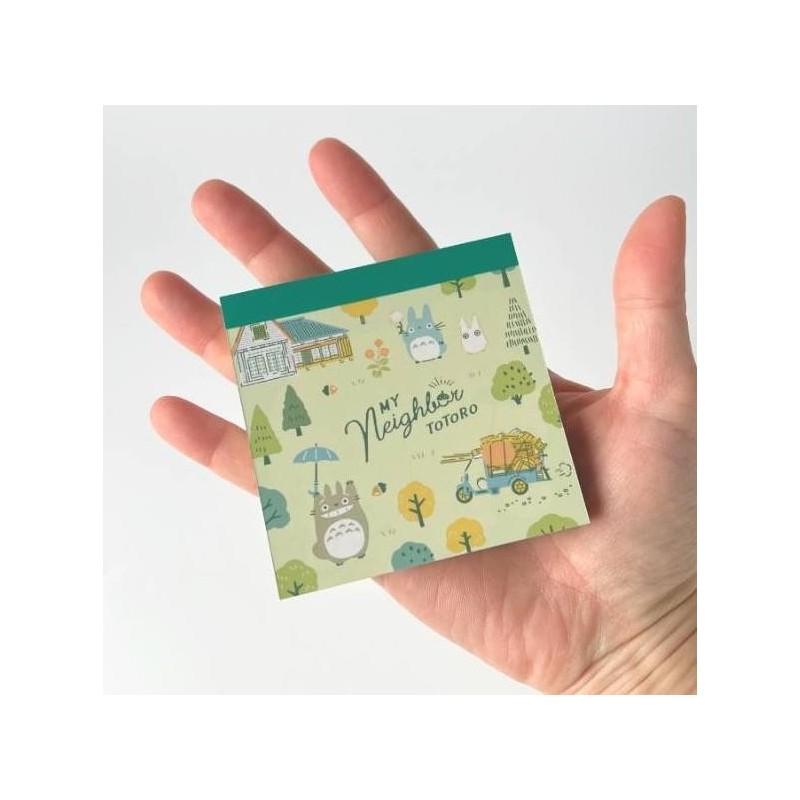 MON VOISIN TOTORO - Totoro Forêt - Bloc Mémo 7.5x7.5cm 