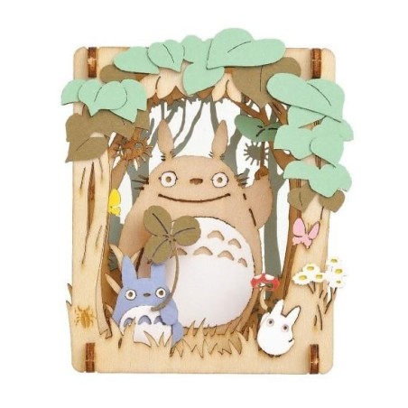 MON VOISIN TOTORO - Totoro - Théâtre de papier Style Bois 