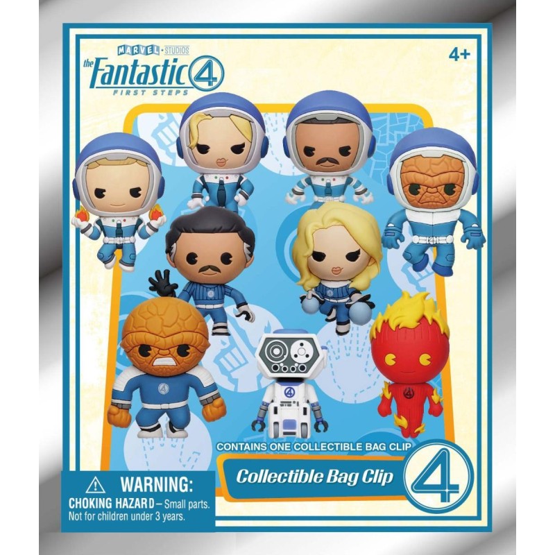 LES 4 FANTASTIQUES - Movie - 3D Foam Bag Clip (Display 24 Pcs) 