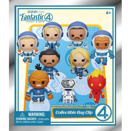 LES 4 FANTASTIQUES - Movie - 3D Foam Bag Clip (Display 24 Pcs) 