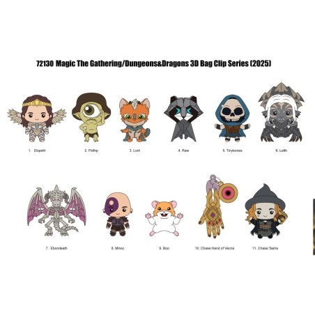 WIZARDS OF THE COAST - Series 1 - 3D Foam Bag Clip (Display 24 Pcs) 