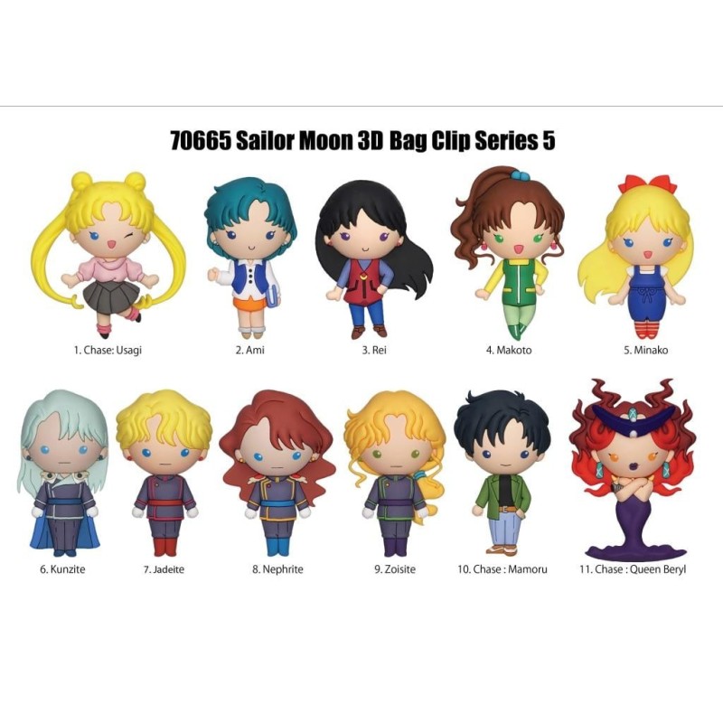 SAILOR MOON - Series 5 - 3D Foam Bag Clip (Display 24 Pcs) 