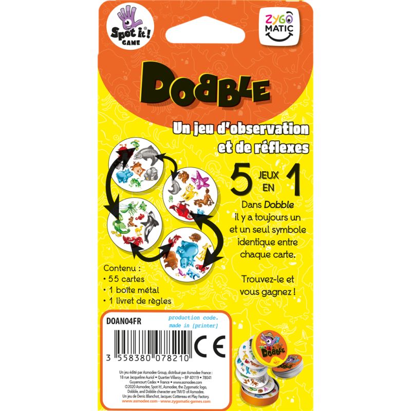 Dobble Animaux (Blister Eco)