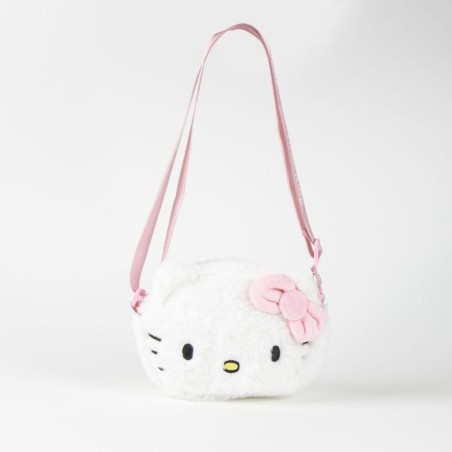 HELLO KITTY - Head - Sac à Bandoulière Peluche - 17x14x4cm 
