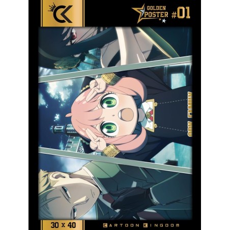 SPY X FAMILY - Loid, Yor & Anya - Golden Poster 30x40cm 
