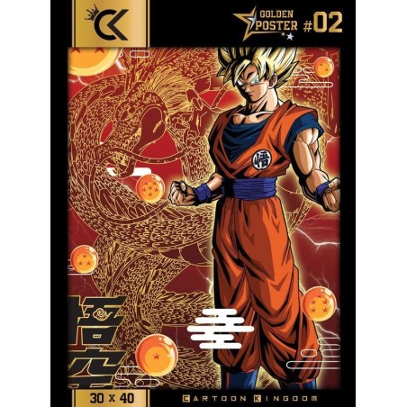 DRAGON BALL SUPER - Goku - Golden Poster 30x40cm 