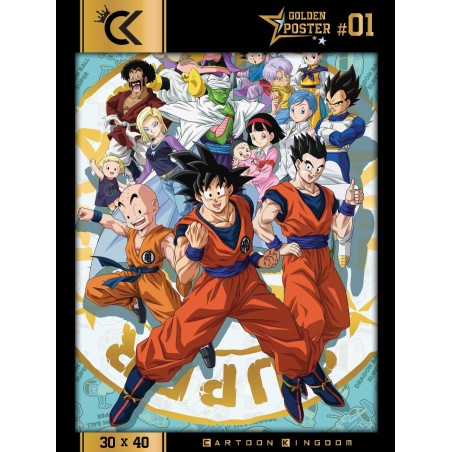 DRAGON BALL SUPER - Personnages - Golden Poster 30x40cm 