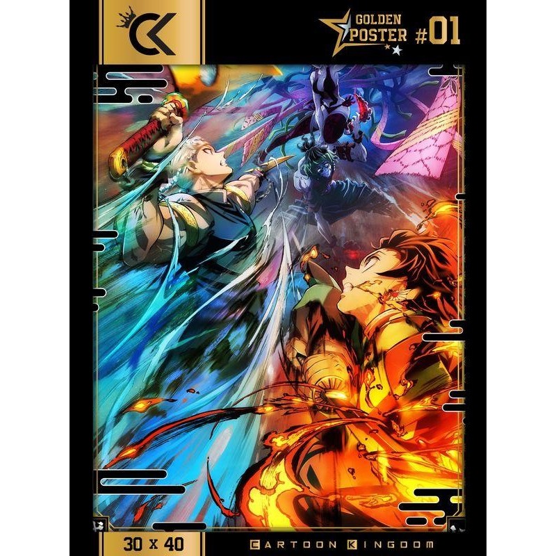 DEMON SLAYER - Saison 2 - Golden Poster 30x40cm 