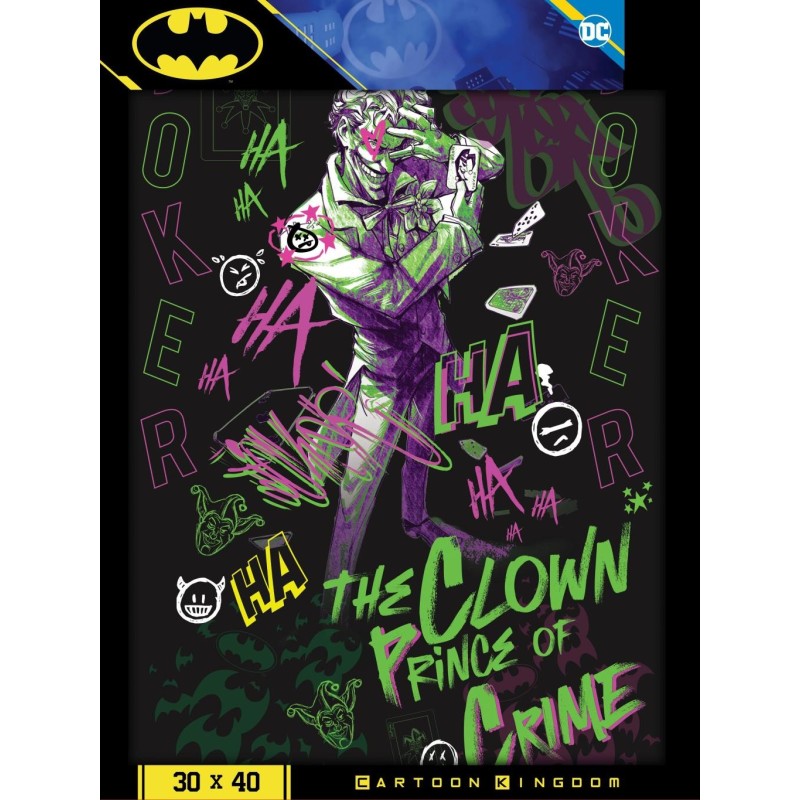 BATMAN - The Clown prince of crime - Golden Poster 30x40cm 