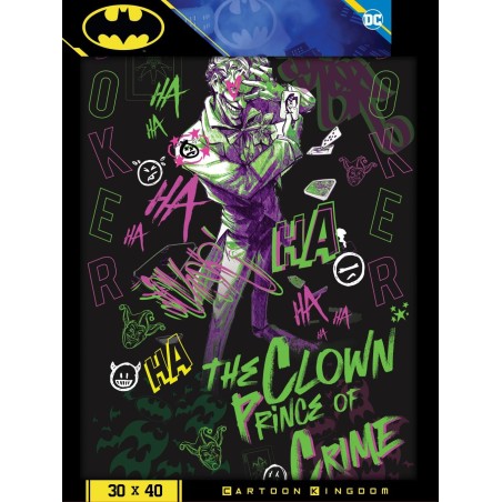 BATMAN - The Clown prince of crime - Golden Poster 30x40cm 
